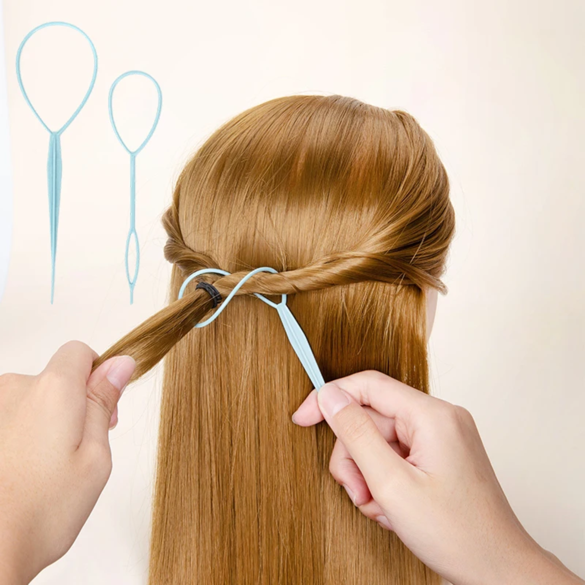 Hair care kit 4 pieces plastic black