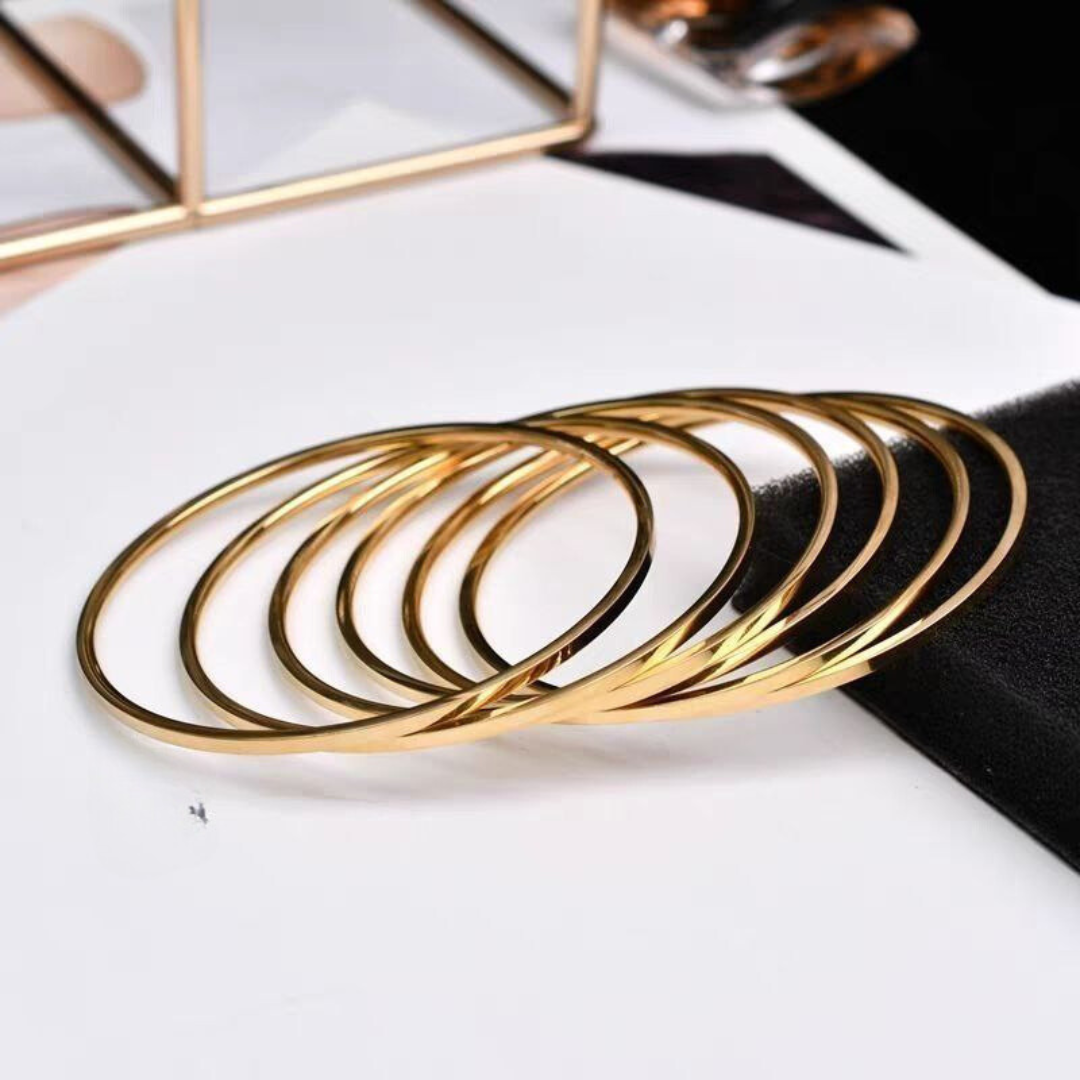 Gold-Plated Bangle set
