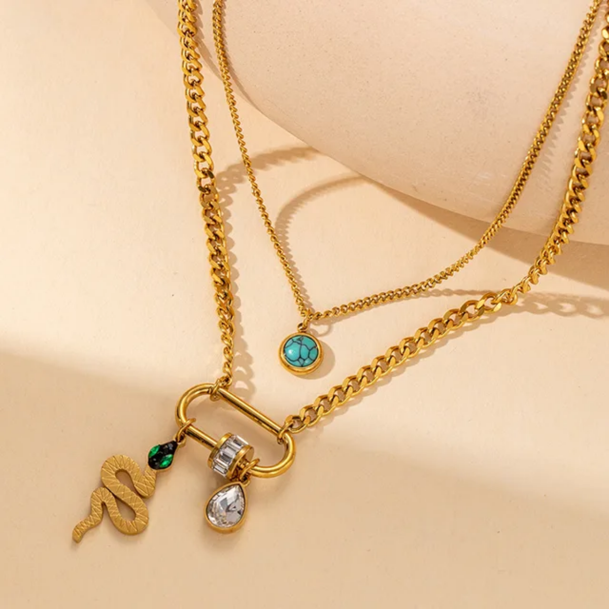 N-055 Gold-Plated Necklace