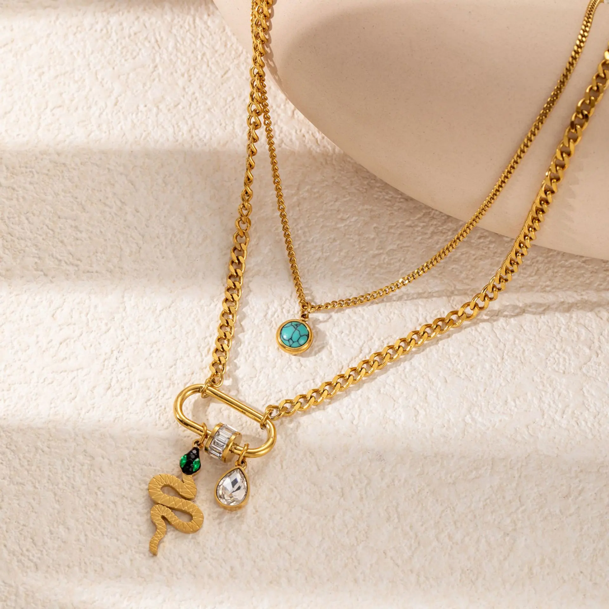 N-055 Gold-Plated Necklace